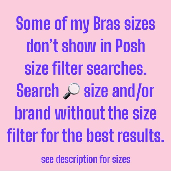 SIZES NOT IN SIZE FILTER 50G 38J 42i 30J 30M 44H 44K XXXXL #mybrasize #mysize - Picture 2 of 16